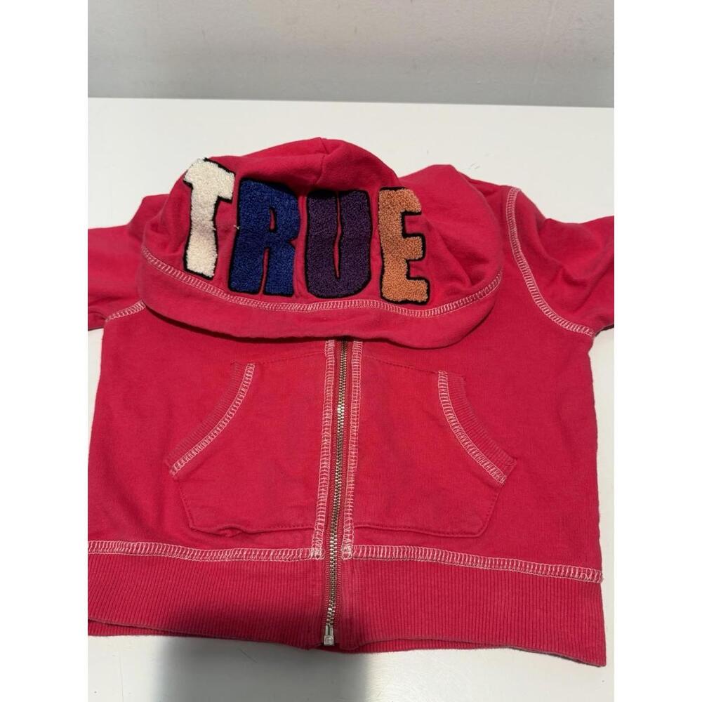 Toddlers Girls True Religion Full Zip Jacket size 3T Pink - Picture 4 of 7
